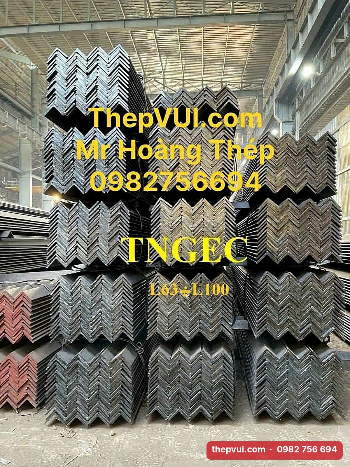 Báo giá thép góc V63x63 tại Bắc Ninh, Hà Nội – Hoàng Thép